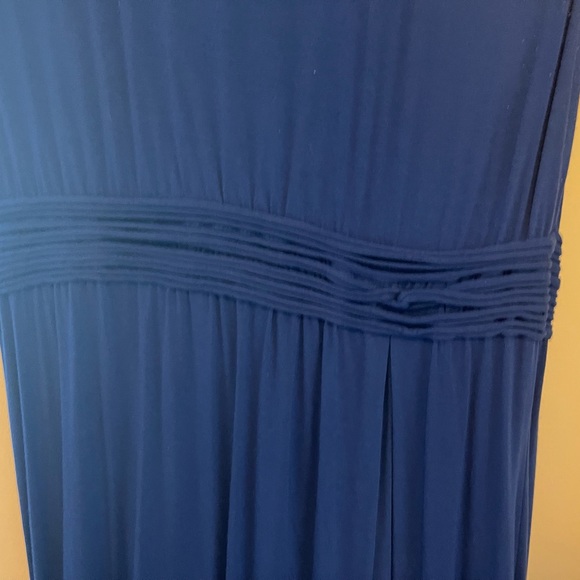 Max Studio Blue Maxi Dress - Scoop Neck Empire Waist Casual - XL - Picture 3 of 4